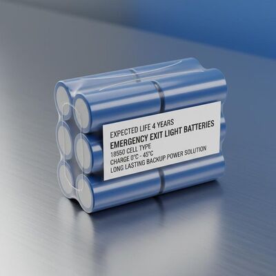 Oczekiwana żywotność 4 lata Baterie do oświetlenia awaryjnego 18650 Typ ogniwa Ładowanie 0C 45C Długotrwałe rozwiązanie zasilania awaryjnego