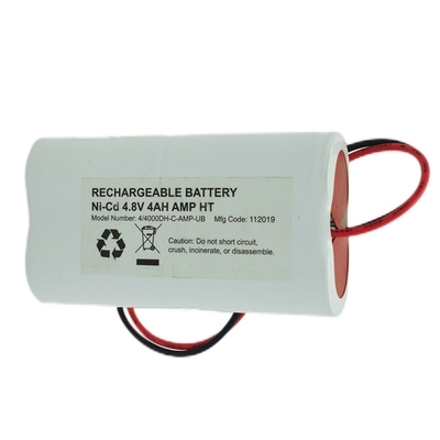 Zestaw akumulatorów oświetlenia awaryjnego obok siebie 4,8 V D40000 mAh NiCd