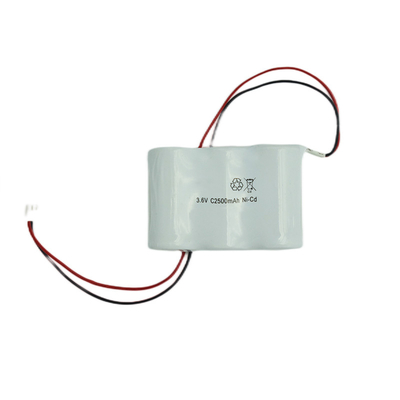 Zestaw akumulatorów oświetlenia awaryjnego obok siebie 3,6 V C2500 mAh NiCd 64 g