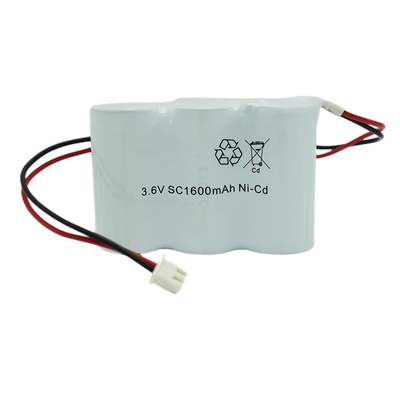 Akumulatory światła awaryjnego 1600 mah Akumulator 3,6 V 0,1 C ładowanie