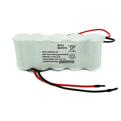 Akumulator C2500mAh NiCd 6.0V Oczekiwana żywotność 5 lat