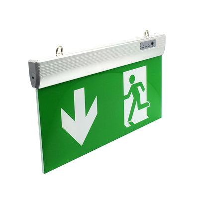 Zielona LED Znak wyjścia awaryjnego Bateria Dwustronna AC85 - 265V 50/60H