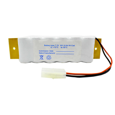 SC1800mAh 7,2 V Znak wyjścia Awaryjne światło Ni-Cd Bateria z tylną płytą