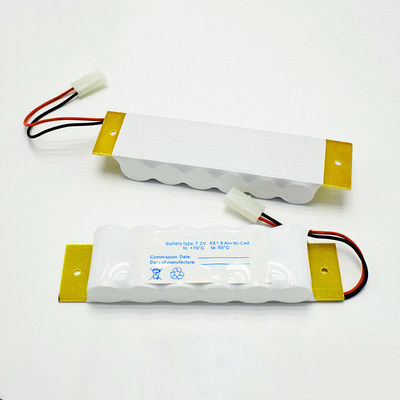 SC1800mAh 7,2 V Znak wyjścia Awaryjne światło Ni-Cd Bateria z tylną płytą
