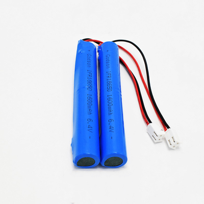 Konfigurowalna awaryjna bateria litowa LiFePO4 18650 1600 mAh 6,4-woltowy akumulator