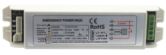 Ni - Cd Emergency Lighting Power Pack GS-Q1130 Konwerter 15-36W Emergency Power Battery Typ utrzymania