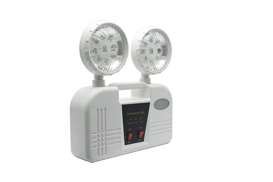 3h Długość 6W Twin Head Emergency Light AC 85-265V ABS