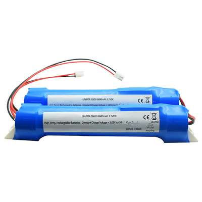26650 6600mAh 3,2-woltowe baterie typu LiFePO4 z modułem mocowanym z boku