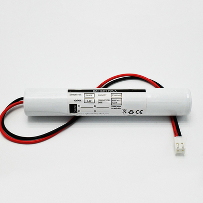 3.6V 2500mAh bateria Ni-CD do oświetlenia awaryjnego z wysoką efektywnością kosztową