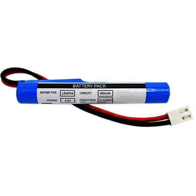 Oświetlenie awaryjne 600mAh 6,4 Volt LiFePO4 Baterie typu Stick