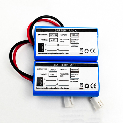 Nadzwyczajne oświetlenie słoneczne użycie Side By Side Typ LiFePO4 Baterie 1500mAh 6,4 Volt
