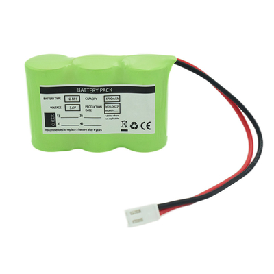 3S1P Side By Side Typ 3.6V Ni-Mh C4700mAh Wysokotemperaturowa Akumulacja OEM PVC