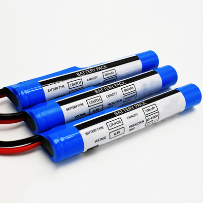 PVC Stick Typ IFR 18650*2 Komórka w serii z modułem sterowania ochroną 0,6Ah 6,4V LiFePO4 Baterie cylindryczne