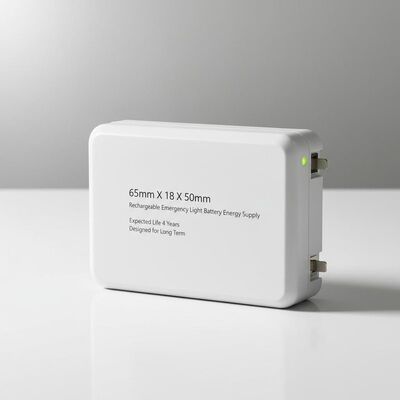 Akumulatorowa lampa awaryjna 65 mm x 18 mm x 50 mm, zasilanie, przewidywana żywotność 4 lata, zaprojektowana z myślą o długim okresie użytkowania
