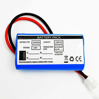 Akumulator 1500 mAh LiFePO4 6,4 V Typ obok siebie