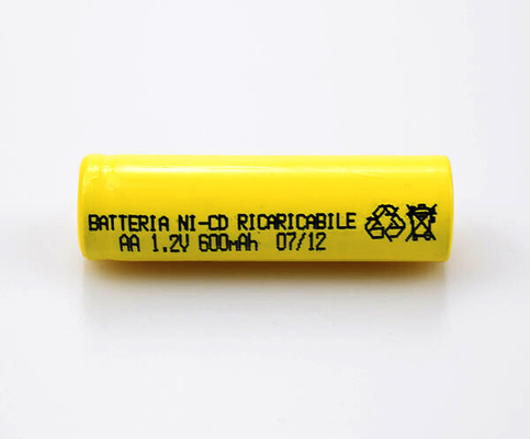 16,6 g 1,2 V Ni Cd Akumulator Żółty PVC AA600 mAh