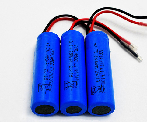750mAh 3.7V ICR14500 Bateria litowa Bezwonna z płaszczem z PVC