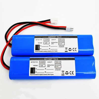 Akumulator oświetlenia awaryjnego LiFePO4 3000 mAh Akumulator 6,4 V Niebieski PVC