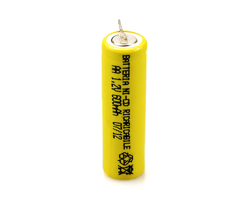 16,6 g 1,2 V Ni Cd Akumulator Żółty PVC AA600 mAh