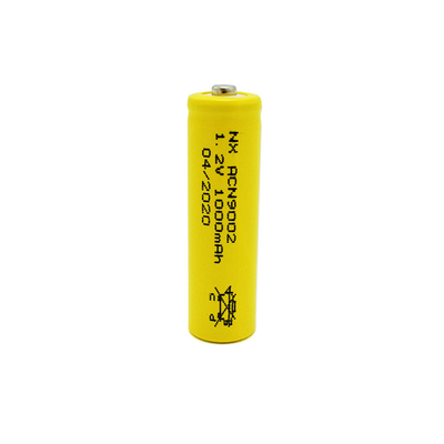 Żółte ogniwa baterii Nicd z PVC 1,2 V Akumulator AA1000 mAh Typ sztyftu