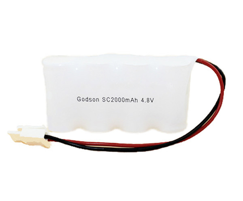 Zestaw akumulatorów oświetlenia awaryjnego obok siebie 4,8 V SC2000mAh NiCd 36g